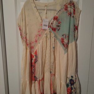 $80 firm Free People Mended with Scarves mini dress